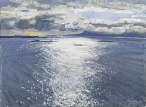 Sötét este, 2017 (olaj, vászon)