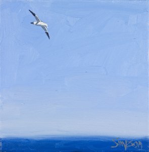 Gannet, 2010 (olaj, vászon) alkotó: Charles Simpson