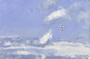 Gannet  Clouds, 2016 (olaj, vászon) alkotó: Charles Simpson