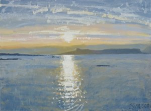 Sunset Sea, 2013 (olaj, vászon) alkotó: Charles Simpson