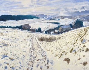 Track down the Hill, 2015 (olaj, vászon) alkotó: Charles Simpson