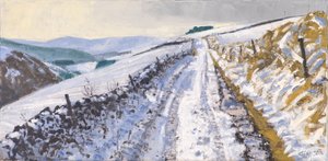 Track to Clovenfords, 2017 (olaj, vászon) alkotó: Charles Simpson