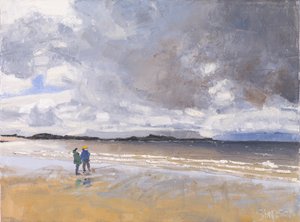 Két figura, 2017 (olaj, vászon) alkotó: Charles Simpson