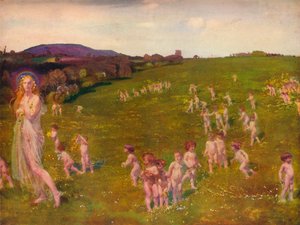 A tavasz eljövetele, 1913 alkotó: Charles Sims