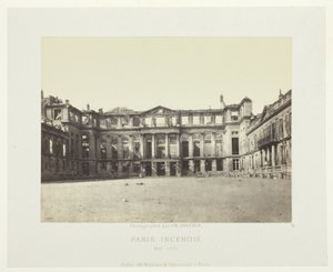 Paris Fire (A Palais de Saint-Cloud homlokzata), a "Paris Incendié" sorozatból