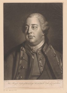 Willem Augustus, Cumberland portréja Ő Királyi Fensége William Augustus Cumberland hercege (cím a tárgyon) alkotó: Charles Spooner
