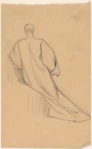 Egy alak tanulmányozása hátulról alkotó: Charles Sprague Pearce