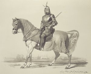 Panjab: Rajah Lal Sing, 13. lemez az „India emlékei”-ből, metszett: Auguste Francois Laby (1784-1860) 1847