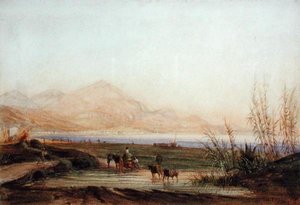 The Baie des Anges, Nizza (akvarell, papír)