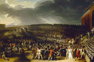 A Szövetség fesztiválja a Champ de Mars-ban 1790. július 14-én, 1792.