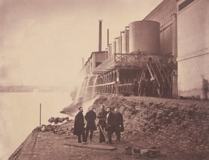 Víztartályok a melléképületen kívül, Paris Exposition Universelle, 1855.