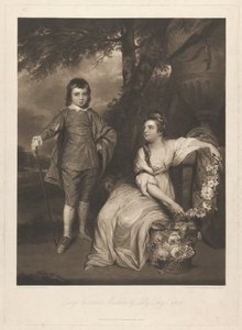 George Viscount Malden és Lady Elizabeth Capel alkotó: Charles Turner
