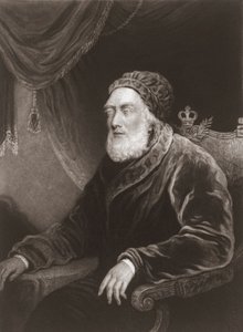 King George III in old age. Portrait. (print)
