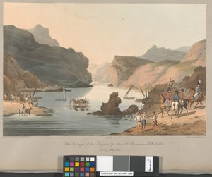 11. szám: A 3. hadosztály átkelése a Tejo folyón Villa Velha közelében, 1811. május 20. alkotó: Charles Turner