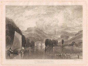 Totnes, a Dart-folyó partján alkotó: Charles Turner