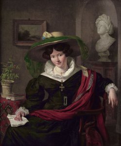 Carolina Frederica Kerst, Louis Royer felesége portréja alkotó: Charles van Beveren