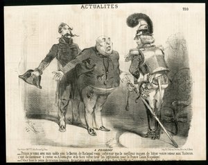 Illusztráció: Charles Vernier (? -1887) in Le Charivari - Rólunk - Németország Poroszország, köztársasági elnök, Frosdorf - Ratapoil alkotó: Charles Vernier