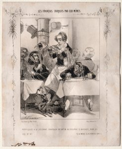 A franciák maguk vázolták: paróka a la Julienne, szatén sapka szardellavajjal, köntös au jus alkotó: Charles Vernier