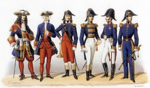 Uniforms of french army: Naval Officers