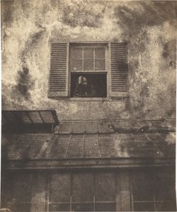 Auguste Vacquerie egy ablakban, tengeri teraszon alkotó: Charles Victor Hugo with Auguste Vacquerie