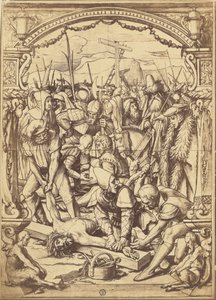 Krisztus a keresztre van szögezve alkotó: Charles Von Bouell