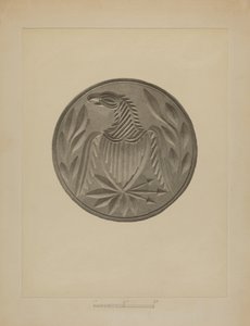 Pa. Német vajbélyeg alkotó: Charles Von Urban