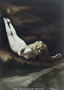 A Vénusz leszállása, 1917 körül (kézzel színezett zselatin ezüst nyomat)