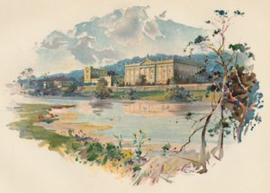 Chatsworth a Derwentből, 1890