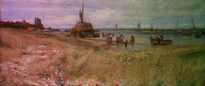Tengerparti jelenet alkotó: Charles William Wyllie
