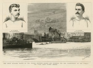 A Nagy Sculling Match a Temzén Searle és O