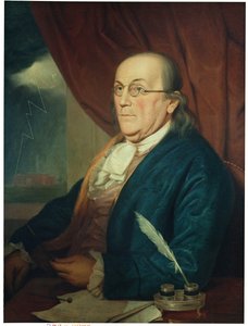 Benjamin Franklin (1706-90) portréja, 1789