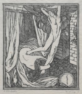 Ámor és Psyche szerelmeiről: Ámor repülése alkotó: Charles de Sousy Ricketts