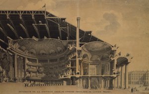 Az új Salle de Comedie-Francaise belseje a Théâtre de l