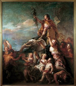 Charles de la Fosse (1636-1716) Bacchus-festményének diadala 17. század V. 1,57x0,83 m .