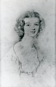 Ellen Nussey portréja (ceruza papíron)