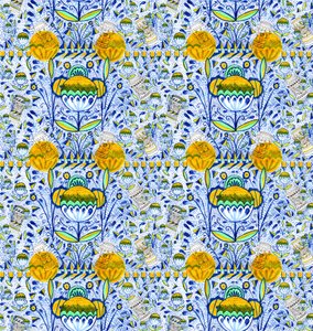 Ashmolean Museum Pattern Design, 2020 (ecset és toll) alkotó: Charlotte Orr