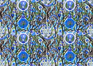 Ashmolean Museum Pattern Design #2, 2020 (ecset és toll) alkotó: Charlotte Orr