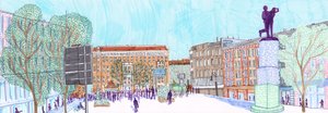 Hermannplatz, 2017 (ecset tollak) alkotó: Charlotte Orr