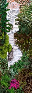 Kew Gardens #2, 2020 (ecset tollak papíron) alkotó: Charlotte Orr