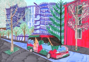 Koloniestraße, Esküvő, 2017 (ecset tollak) alkotó: Charlotte Orr