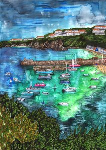 Newquay, Cornwall, 2021 alkotó: Charlotte Orr