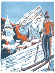 Sí, 2015, linoprint