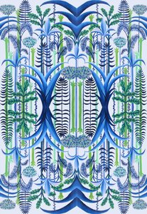 Tapéta, 2016 (akril, papír) alkotó: Charlotte Orr