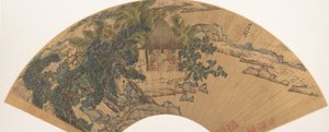 Táj, 17. század közepe. alkotó: Chen Hongshou