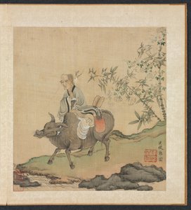 Festmények az ókori mesterekről: Laozi ökrön lovagolva