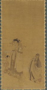 A Buddhát tisztelő sárkánykirály, Ming-dinasztia, 17. század eleje-közepe.