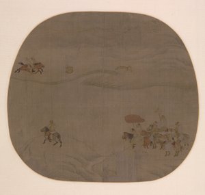 Az őszi vadászat c. 1201-4. alkotó: Chen Juzhong