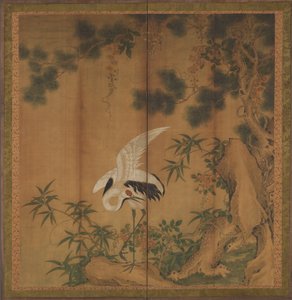 Daru és fenyő, 19. század vége. alkotó: Chen Zhaofeng
