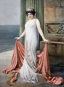 Zina Brozia francia szoprán mint thai a "Thais" operában, fotó Cheri Rousseau a "Le Theatre" című francia lapból január 11.
