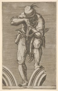 Egy ember számszeríjjal lő, 1579.